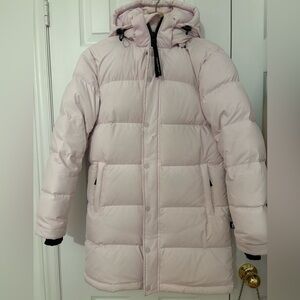 Aritzia Light Pink Superpuff Mid Jacket